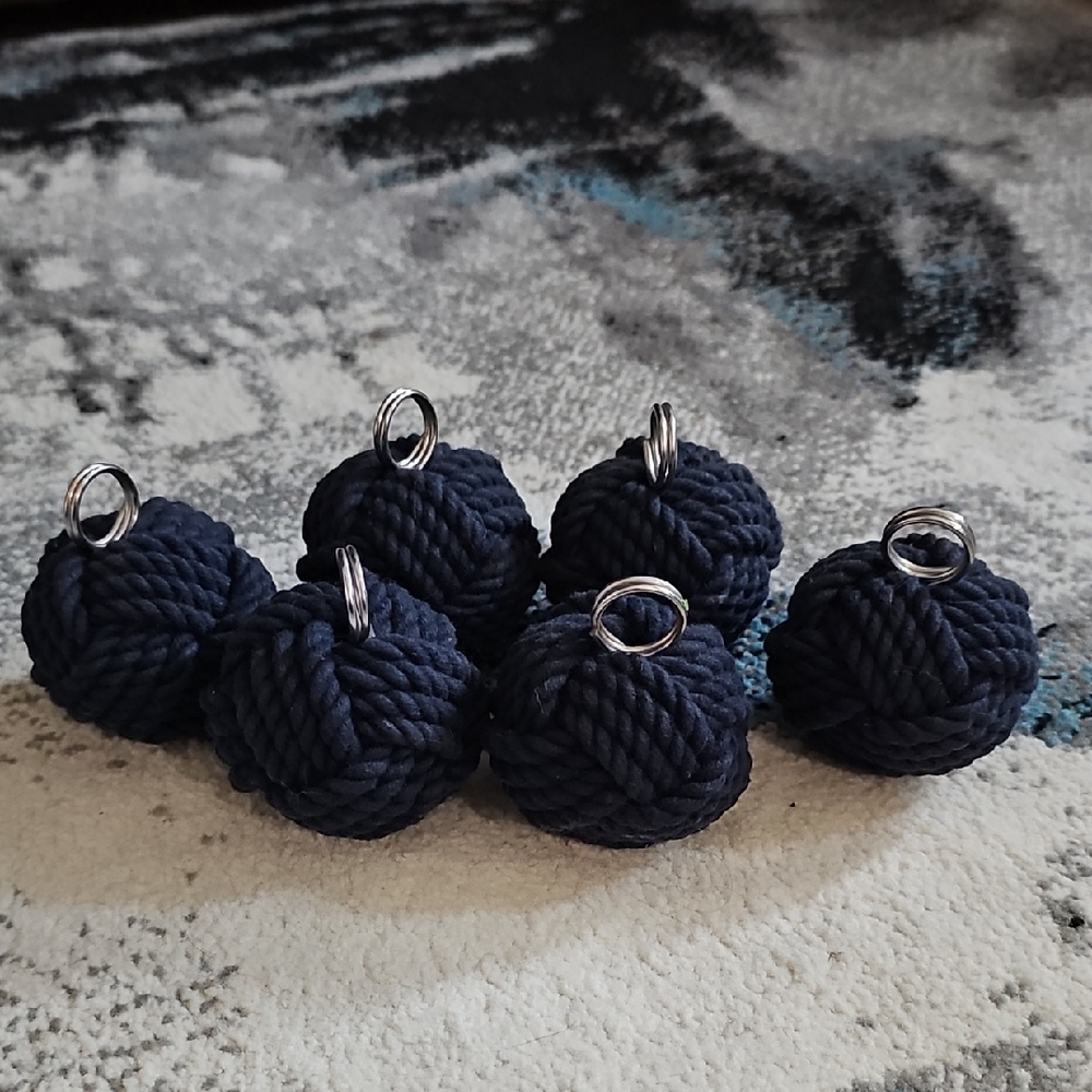Navy Blue Rope Name Card Holders
